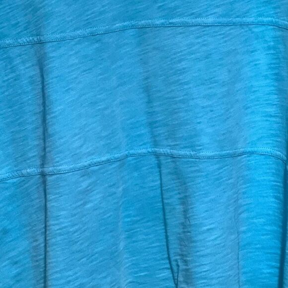 NWT Habitat River Wash Cotton Boxy Tee Blue Capri Womens Sz XS/S 26927 - Picture 9 of 9